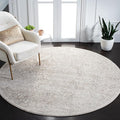 SAFAVIEH Evoke Collection Area Rug - 5' x 8' Oval, Ivory & Taupe, Distressed Design, Non-Shedding & Easy to Clean, Ideal for Living Room, Bedroom, Dining Space (EVK256E)