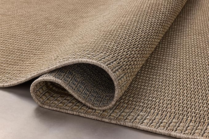 Loloi Chris Loves Julia Providence Collection PRC-02 Natural/Sand 2'-3" x 3'-9", .12" Pile Height, Indoor/Outdoor Runner Rug