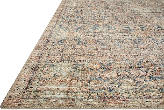 Loloi Angela Rose Aubrey Collection AUB-01 Navy/Multi 10'-0" x 14'-0", .19" Pile Height, Area Rug