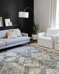 Loloi II Skye Collection SKY-09 Graphite/Silver 5'-0" x 7'-6" Area Rug