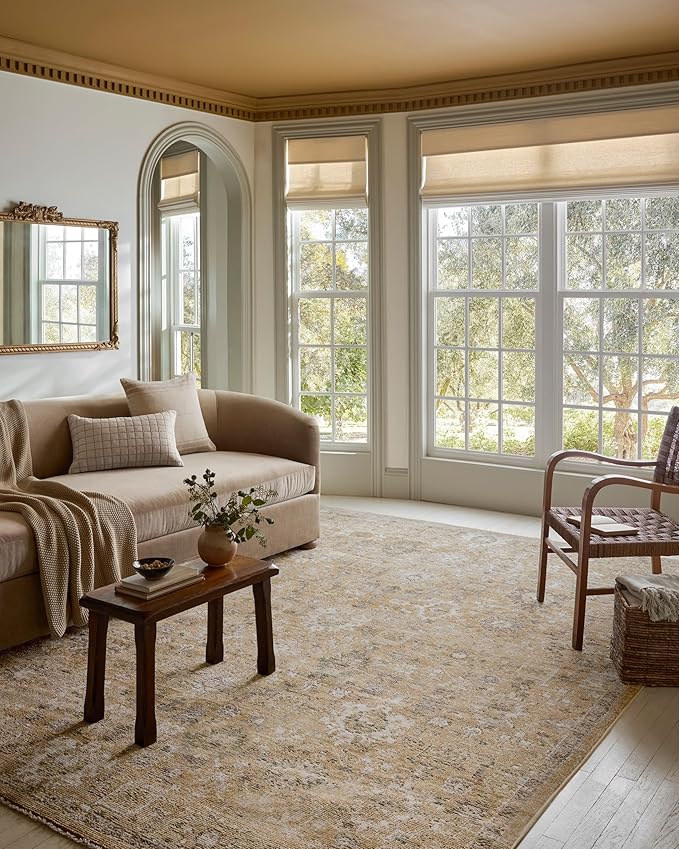 Loloi Magnolia Home by Joanna Gaines Pace Collection PAC-07 Sunset/Stone 7'-10" x 10' Area Rug