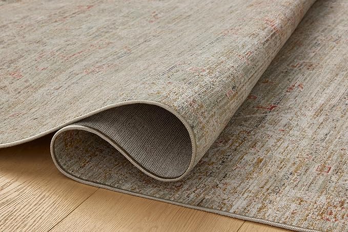 Loloi Chris Loves Julia Ida Collection IDA-05 Spa/Sunrise 9'-3" x 13'-1", .19" Pile Height, Area Rug
