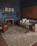 Loloi Magnolia Home by Joanna Gaines Junie Collection JUE-02 Moss/Natural 3'-11" x 5'-7", .38" Pile Height, Accent Rug