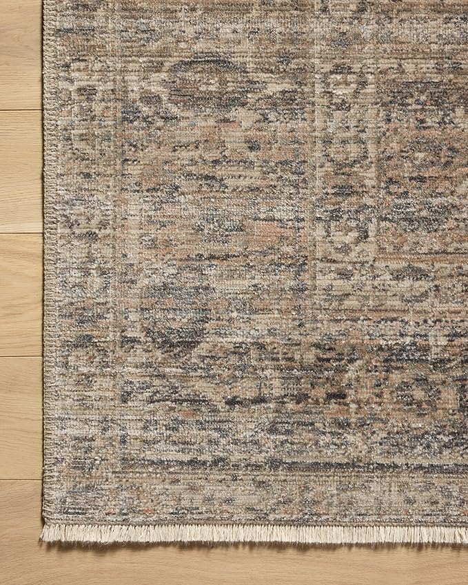 Loloi Amber Lewis Molly Collection MOL-04 Navy/Blush 7'-10" x 10' Low Pile Area Rug