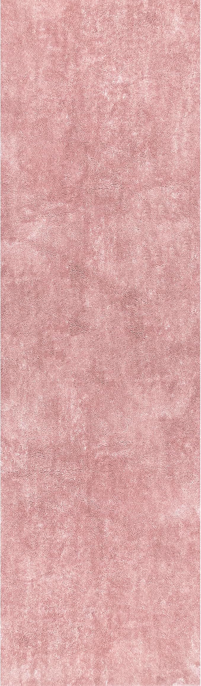 nuLOOM 2' x 8' Cozy Plush SuperiorWash Area Rug, Machine Washable, Non-Slip, Soft Fluffy Shag Carpet for Living Room Bedroom Kids Room Nursery Home Decor, Loni Pink