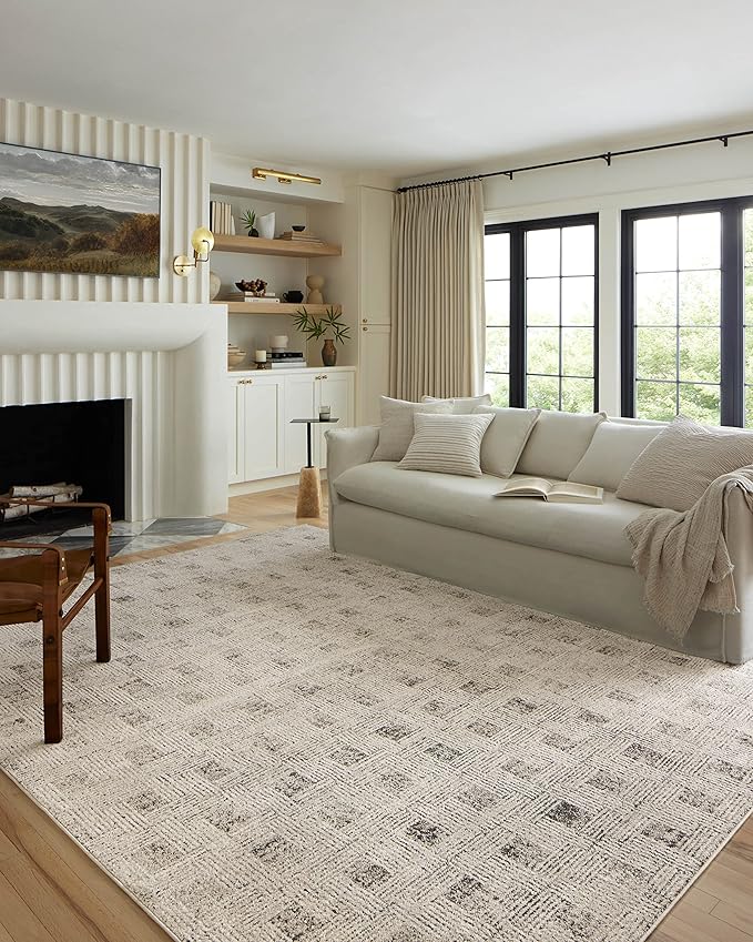 Loloi Kamala Collection KAM-01 Grey/Graphite 7'-10" x 10' Area Rug