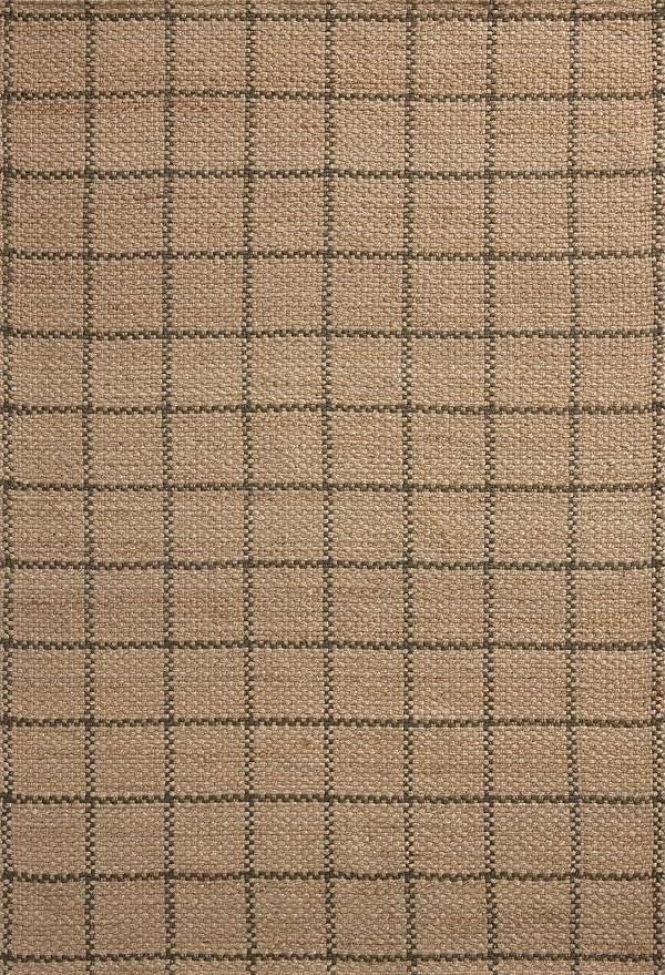 Loloi Chris Loves Julia Fletcher Collection FLE-01 Natural/Olive 7'-9" x 9'-9", .37" Pile Height, Area Rug