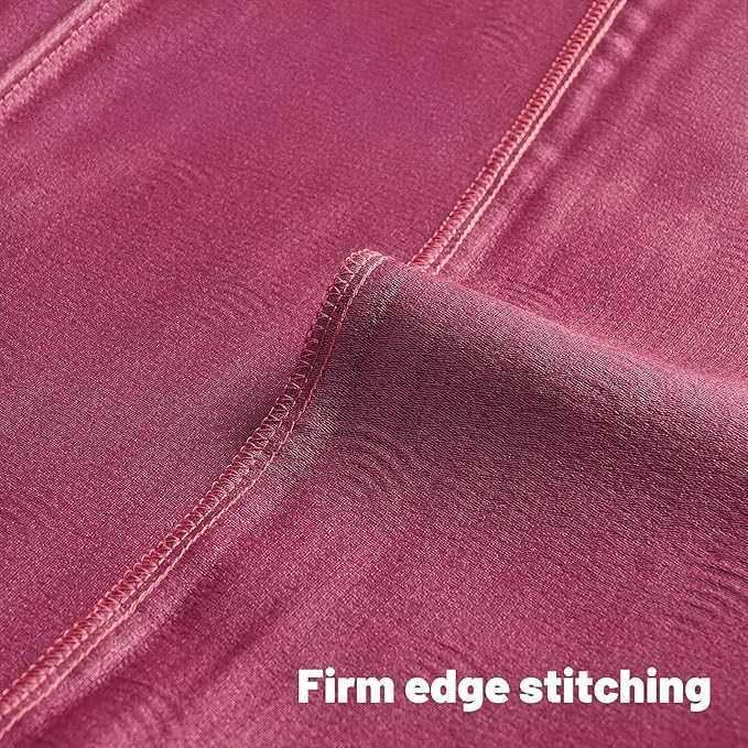 FUTEI Hot Pink Chenille Decorative Throw Pillow Covers 18x18 Inch Set of 2,Soft Cozy Striped Geometric Patterns Cushion Cases,Modern Home Decor for Couch Bed Living Room