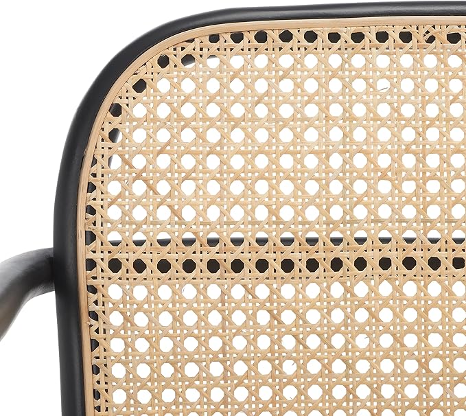 Safavieh Home Keiko White and Natural Cane Dining Chair