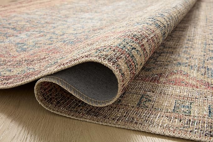 Loloi Angela Rose Aubrey Collection AUB-03 Ocean/Spice 2'-3" x 3'-9", .19" Pile Height, Accent Rug