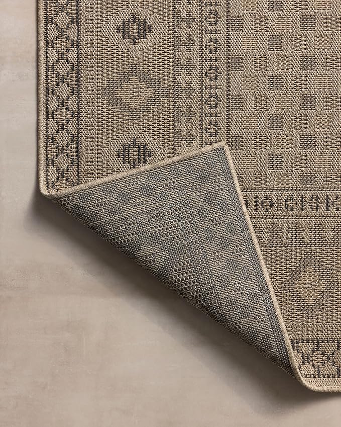 Loloi Chris Loves Julia Providence Collection PRC-07 Dove/Charcoal 9'-2" x 13', .12" Pile Height, Indoor/Outdoor Area Rug