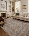 Loloi Chris Loves Julia Louisa Collection LOI-03 Taupe/Ivory 2'-3" x 3'-10", .38" Pile Height, Accent Rug