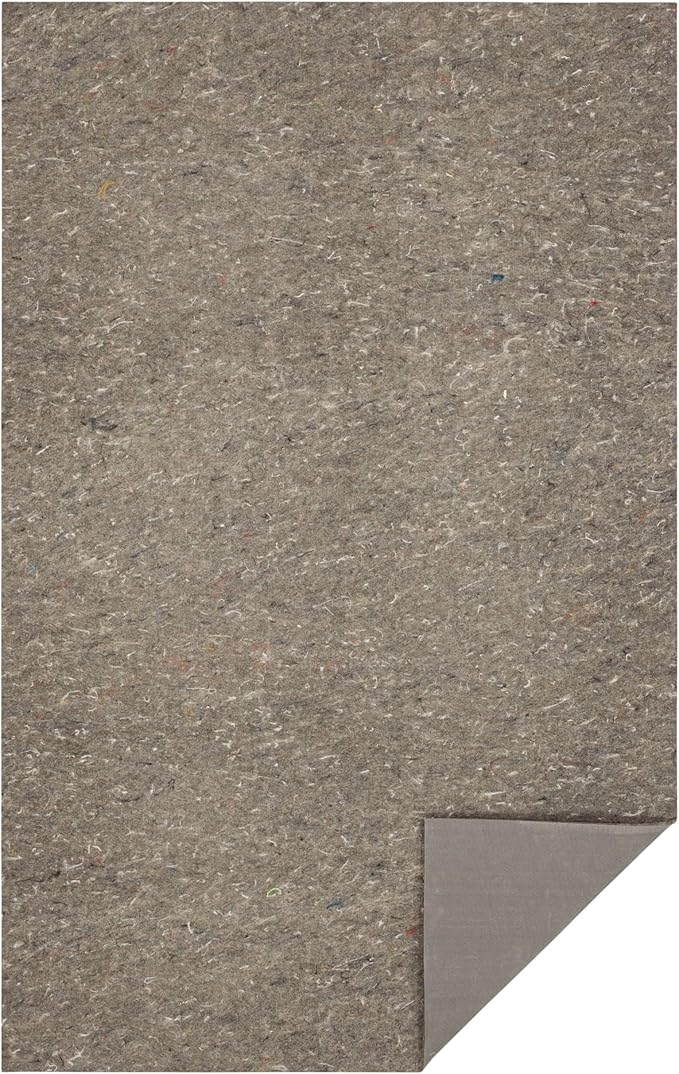 Mohawk Home 10' x 13' Non Slip Rug Pad Gripper 3/8 Thick Dual Surface Felt + Rubber Gripper - Safe for All Floors