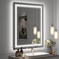 24x32 LED Bathroom Mirror, Lighted Mirror for Bathroom Wall, Backlit and Front lit, Dimmable, Anti-Fog, Shatterpoof, Memory (Horizontal/Vertical)