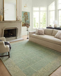 Loloi Chris Loves Julia Francis Collection FRA-02 Green/Natural 9'-3" x 13' Area Rug