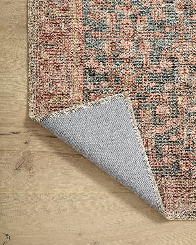 Loloi Angela Rose Aubrey Collection AUB-04 Blue/Terracotta 2'-3" x 3'-9", .19" Pile Height, Accent Rug
