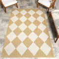 nuLOOM 5' x 8' Outdoor Performance Area Rug, Stain Resistant, Weather Resistant, High Traffic, Patio, Balcony, Outside, Sabina Tan