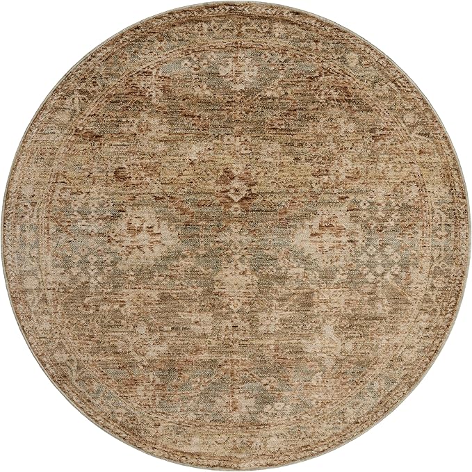 Loloi Magnolia Home by Joanna Gaines Junie Collection JUE-03 Spice/Multi 3'-11" x 5'-7", .38" Pile Height, Accent Rug