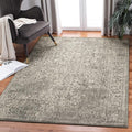 SAFAVIEH Evoke Collection 3' x 5' Silver / Ivory EVK256S Oriental Distressed Non-Shedding Living Room Bedroom Accent Rug
