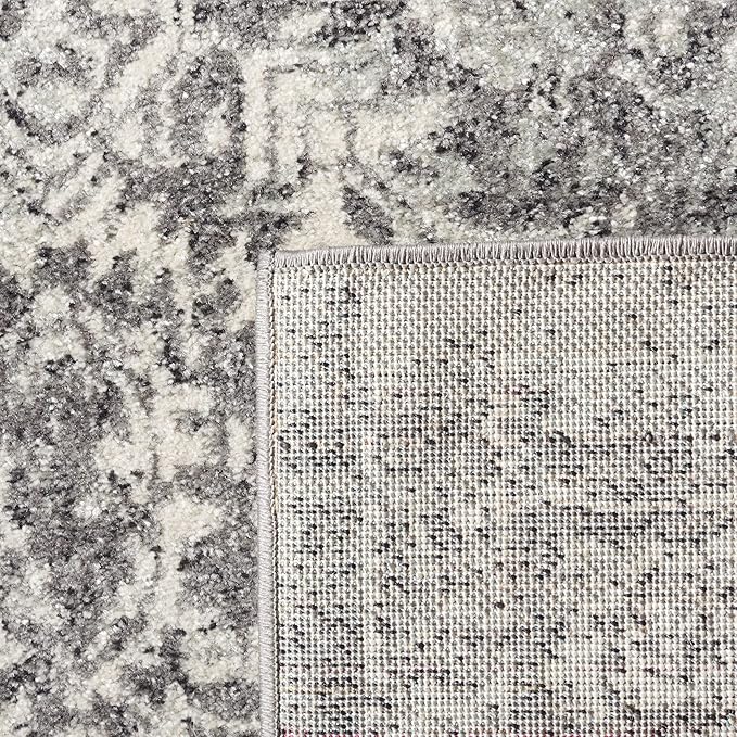 SAFAVIEH Evoke Collection 2'2" x 7' Grey/Ivory EVK256D Oriental Distressed Non-Shedding Living Room Entryway Foyer Hallway Bedroom Runner Rug