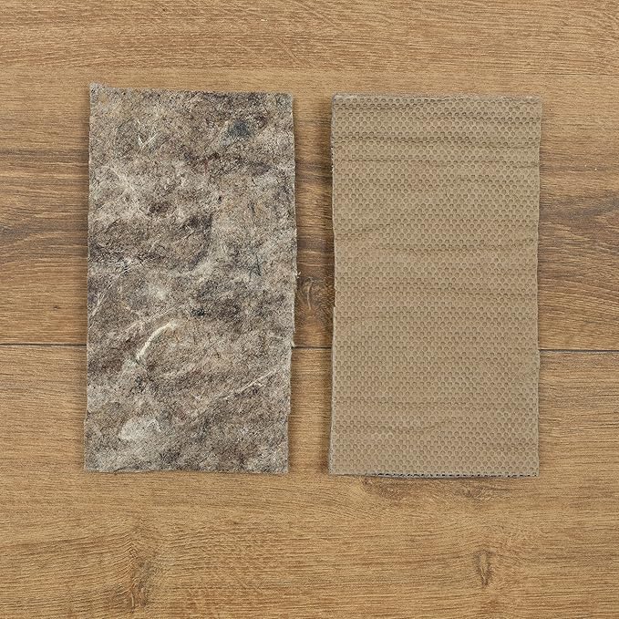 Mohawk Home 7' 8" x 10' 4" Non Slip Rug Pad Gripper 3/8 Thick Dual Surface Felt + Rubber Gripper - Safe for All Floors