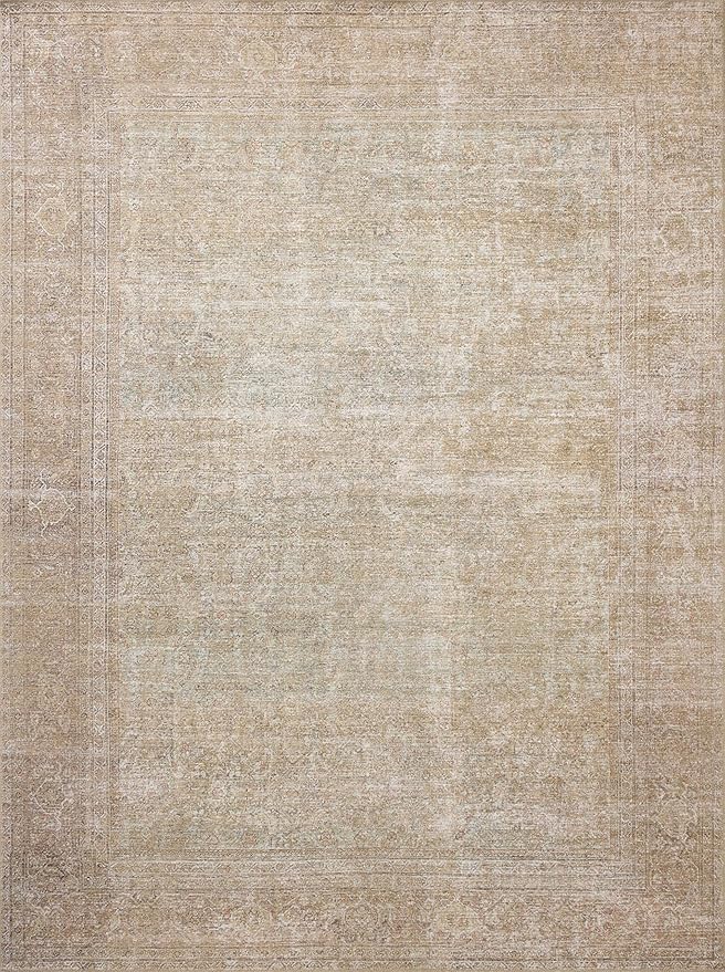 Loloi Amber Lewis Cambria Collection CBR-06 Multi/Natural 2'-3" x 3'-9" Accent Rug Jute, Neutral, Vintage Style, Antique Tone, Living, Bedroom, Dining, Carpet