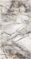 SAFAVIEH Craft Collection Accent Rug - 2'3" x 4', Grey & Gold, Modern Abstract Design, Non-Shedding & Easy Care, Ideal for High Traffic Areas in Entryway, Living Room, Bedroom (CFT877F)