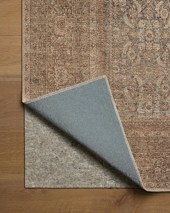 Loloi Amber Lewis Cambria Collection CBR-07 Ocean/Bark 3'-6" x 5'-6" Accent Rug Jute, Neutral, Vintage Style, Antique Tone, Living, Bedroom, Dining, Carpet