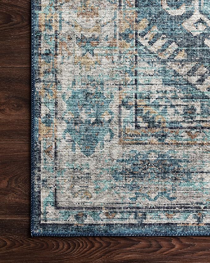 Loloi Skye Collection SKY-03 Denim/Natural 6'-0" x 9'-0" Area Rug