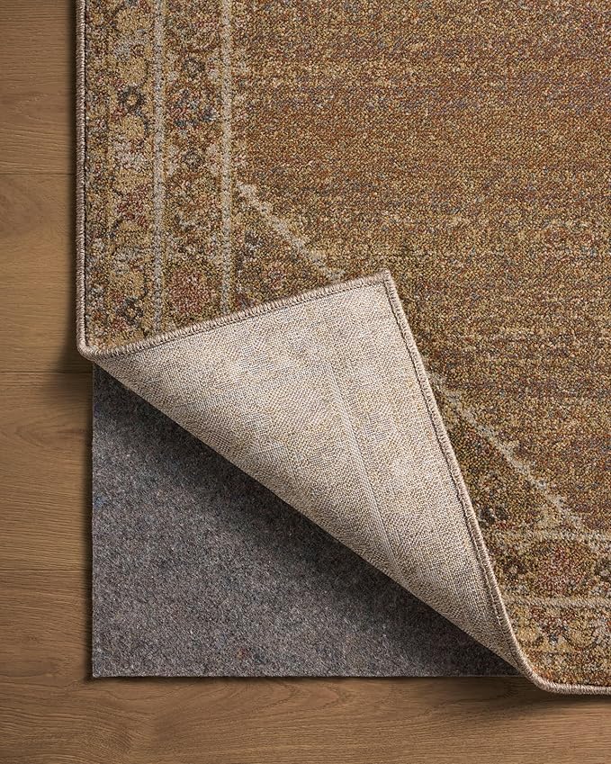 Loloi Magnolia Home by Joanna Gaines Mona Collection MOA-04 Sunset/Natural 7'-6" x 7'-6" Round Area Rug