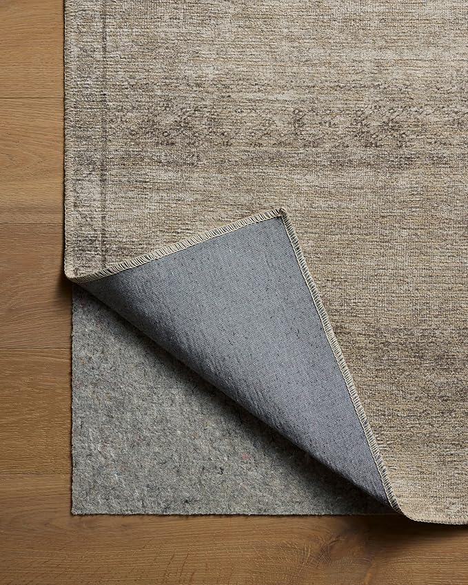 Loloi Amber Lewis Cambria Collection CBR-01 Ash/Bark 10'-0" x 14'-0" Area Rug Jute, Neutral, Vintage Style, Antique Tone, Living, Bedroom, Dining, Carpet