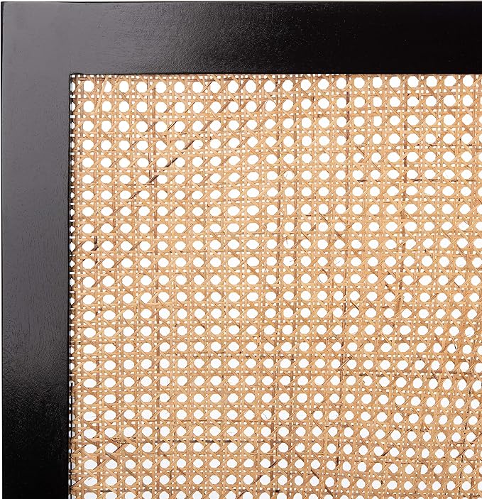 SAFAVIEH Home Collection Vienna Black Cane King Headboard Platform