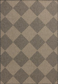 Loloi Chris Loves Julia Providence Collection PRC-04 Graphite/Sand 5' x 7'-7", .12" Pile Height, Indoor/Outdoor Area Rug