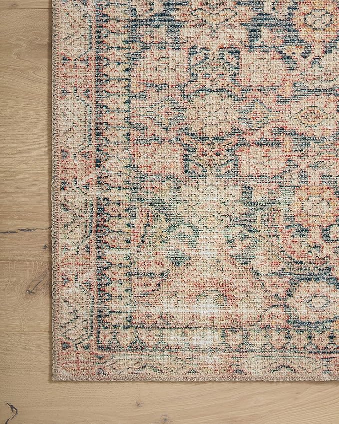Loloi Angela Rose Aubrey Collection AUB-01 Navy/Multi 3'-9" x 5'-6", .19" Pile Height, Accent Rug