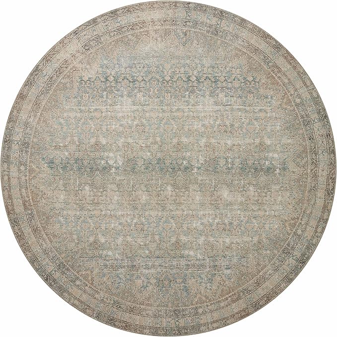 Loloi Angela Rose Aubrey Collection AUB-03 Jade/Natural 2'-6" x 9'-6", .19" Pile Height, Runner Rug