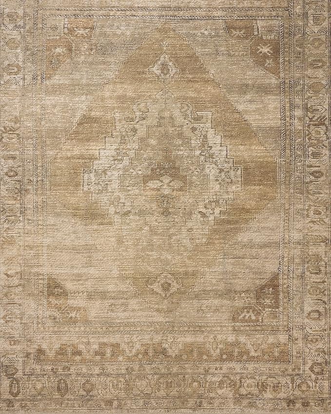 Loloi Amber Lewis Cambria Collection CBR-03 Taupe/Antique Bronze 8'-6" x 11'-6" Area Rug Jute, Neutral, Vintage Style, Antique Tone, Living, Bedroom, Dining, Carpet