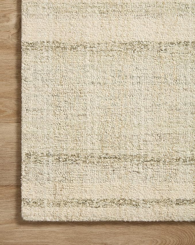 Loloi Chris Loves Julia Chris Collection CHR-02 Natural/Sage 2'-6'' x 9'-9'', .50" Pile Height, Runner Rug