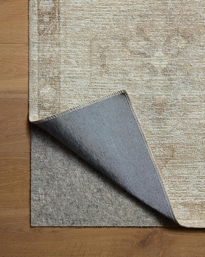 Loloi Amber Lewis Cambria Collection CBR-02 Mist/Natural 2'-6" x 12'-0" Runner Rug Jute, Neutral, Vintage Style, Antique Tone, Living, Bedroom, Dining, Carpet