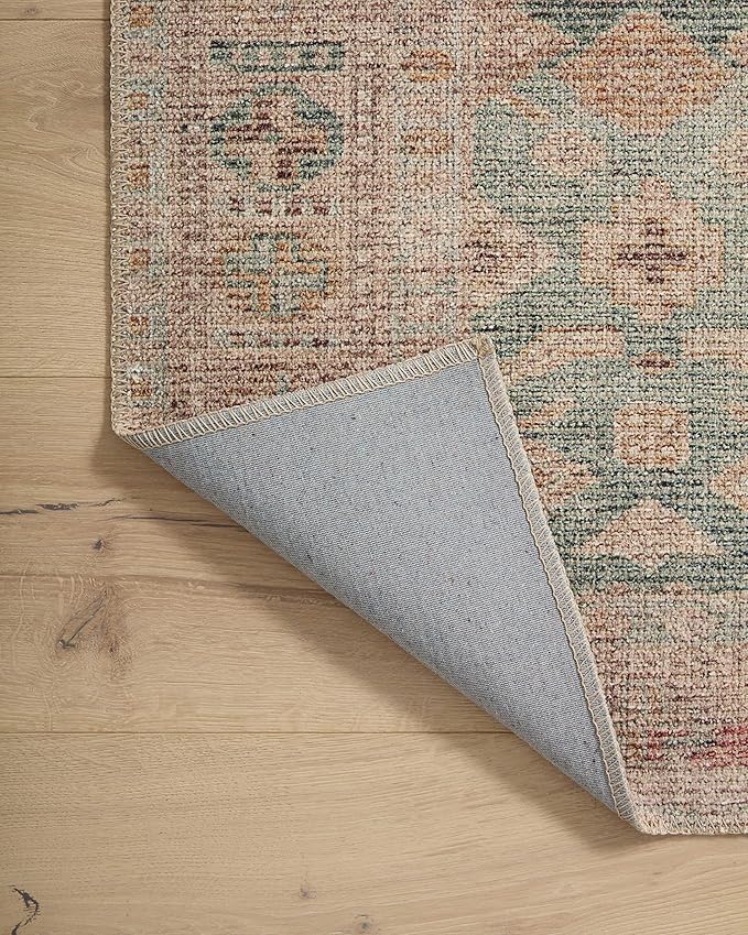 Loloi Angela Rose Aubrey Collection AUB-02 Aqua/Sand 7'-6" x 9'-6", .19" Pile Height, Area Rug