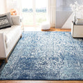 SAFAVIEH Evoke Collection 11' x 15' Navy/Ivory EVK256A Oriental Distressed Non-Shedding Living Room Bedroom Dining Home Office Area Rug