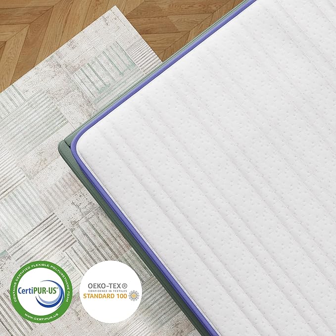 Queen Mattress 12 Inch, Rest Only Queen Hybrid Mattress in a Box, Memory Foam & Individually Wrapped Coils Pocket Spring for Motion Isolation and Pressure Relief, Medium Firm