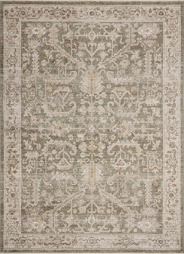 Loloi Magnolia Home by Joanna Gaines Pace Collection PAC-06 Forrest/Natural 9'-6" x 9'-6" Round Area Rug