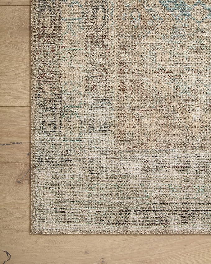 Loloi Angela Rose Aubrey Collection AUB-03 Jade/Natural 2'-6" x 9'-6", .19" Pile Height, Runner Rug