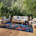 Nourison Home Color Splash Multicolor 9'10" x 13'2" Area Rug - Easy Clean, Non Shedding, Bed Room, Living Room, Dining Room, Kitchen (10' x 13')