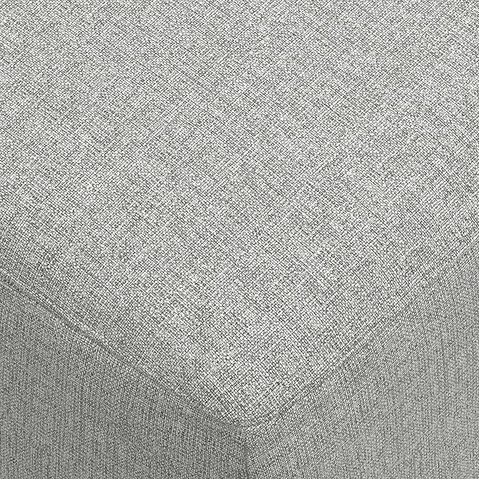 SIMPLIHOME Rex Modular Sofa and Ottoman Set in 100% Recycled Polyester Tightly Woven Performance Fabric, Pale Grey, 88-inch-Wide 2-Seater Couch and Matching 34-inch-Wide Table Ottoman for Living Room