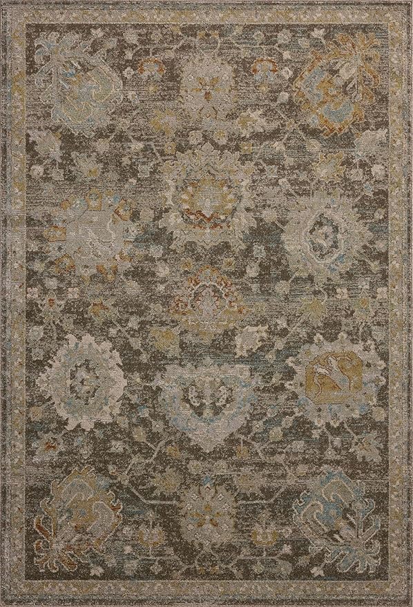 Loloi Magnolia Home by Joanna Gaines Mona Collection MOA-02 BARK/Multi 2'-6" x 4'-0" Accent Rug