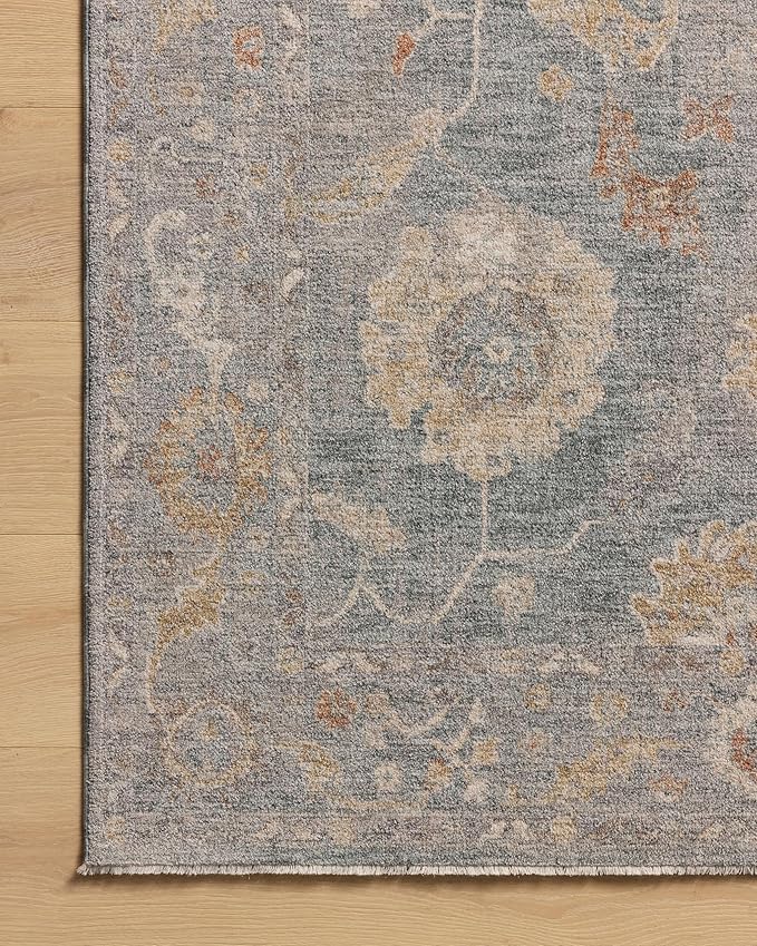 Loloi Chris Loves Julia Louisa Collection LOI-02 Ocean/Sunset 3'-6" x 5'-6", .38" Pile Height, Accent Rug