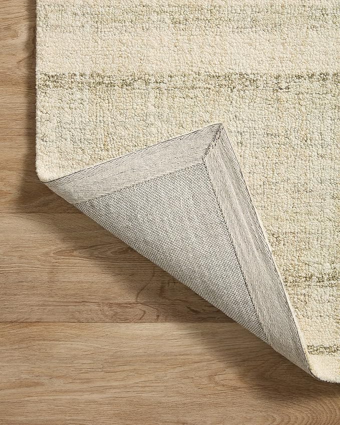 Loloi Chris Loves Julia Chris Collection CHR-02 Natural/Sage 2'-6'' x 7'-6'', .50" Pile Height, Runner Rug