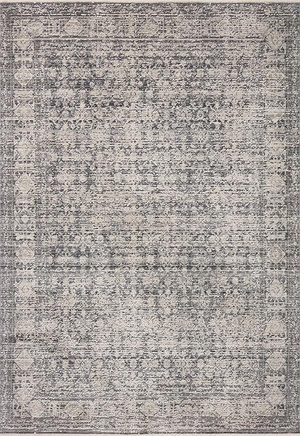 Loloi Amber Lewis Alie Collection ALE-03 Charcoal/Dove 2'-7'' x 7'-9'', .13'' Pile Height, Runner Rug