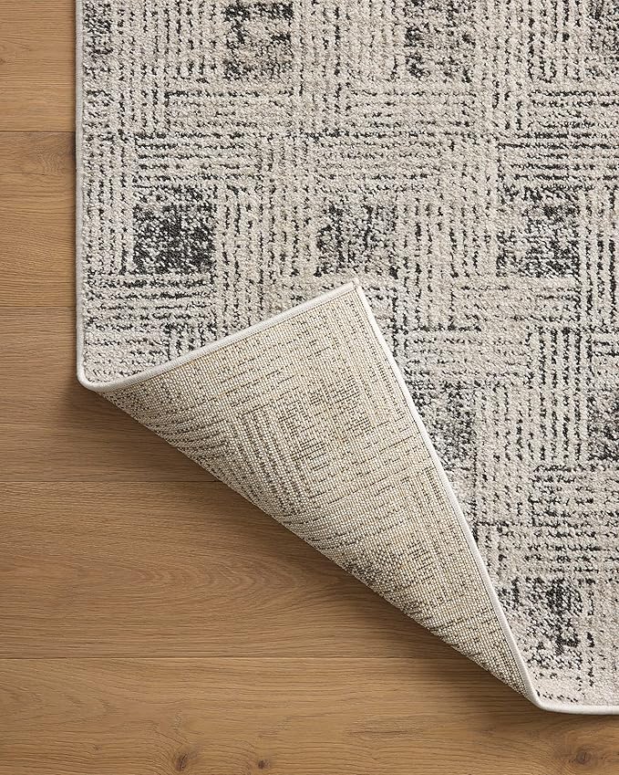 Loloi Kamala Collection KAM-01 Grey/Graphite 7'-10" x 10' Area Rug